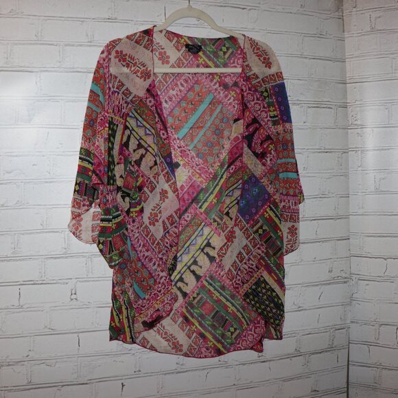 Boho Print Cardigan – Rue21 – Colorful Pattern – Small - Picture 3 of 5
